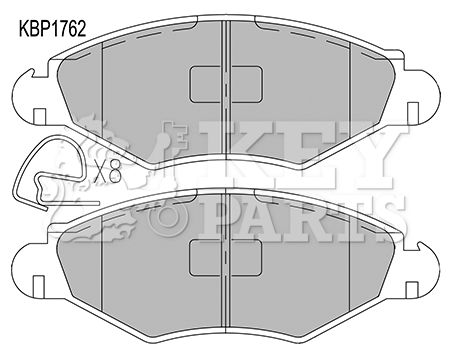 KEY PARTS Piduriklotsi komplekt,ketaspidur KBP1762